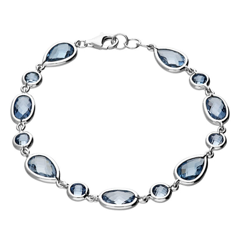 Aquamarine CZ Bracelet