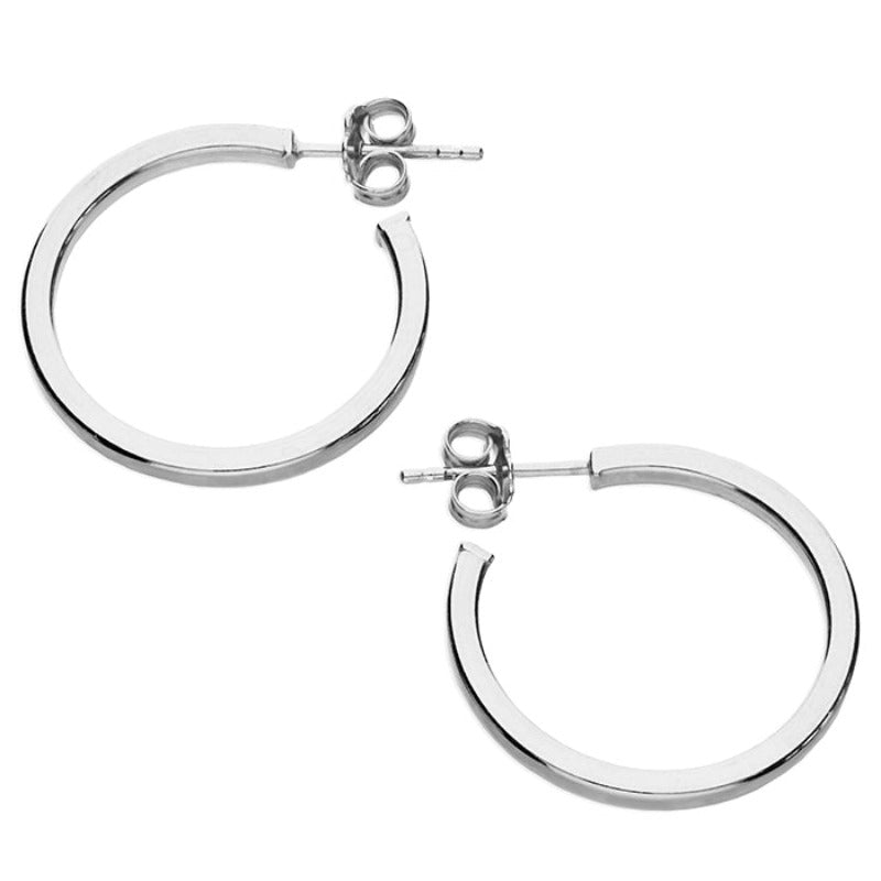 Square Tube Hoop Earrings