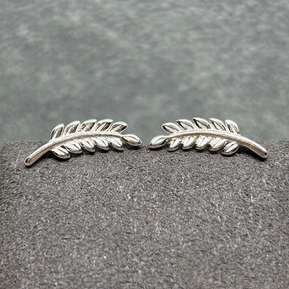 Leaf Climber Stud Earrings