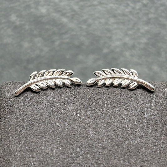 Leaf Climber Stud Earrings