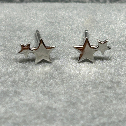 Double Star Stud Earrings