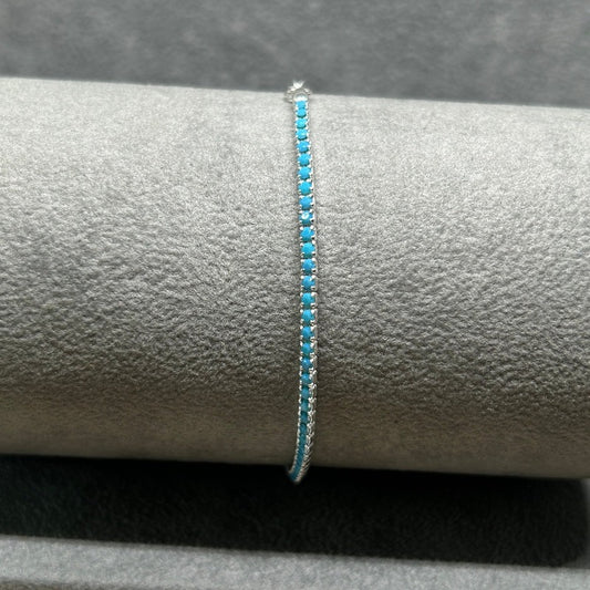 Small Turquoise Tennis Bracelet