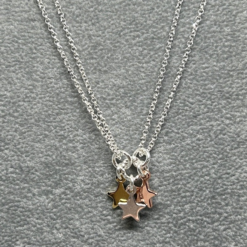 Triple Star Necklace