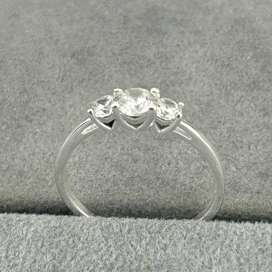 Cubic Zirconia Trio Promise Ring