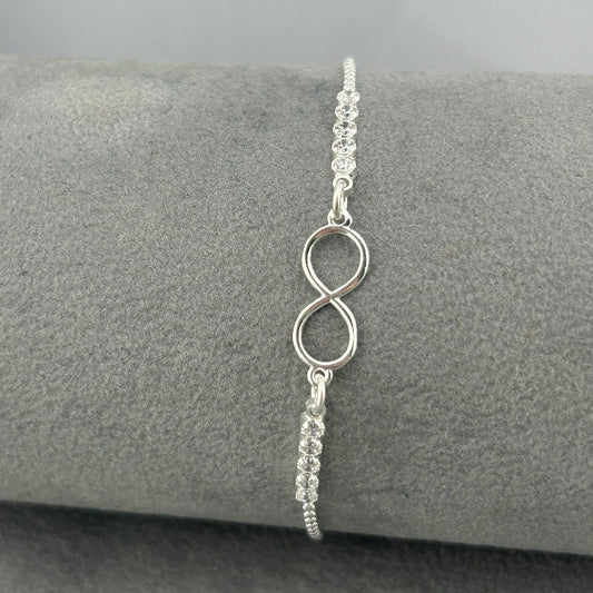 Infinity CZ Slider Bracelet