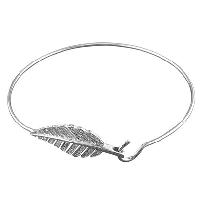 Leaf hook-in Bangle