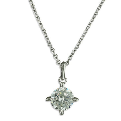 Cubic Zirconia Solitaire Necklace