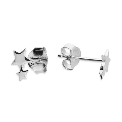 Double Star Stud Earrings