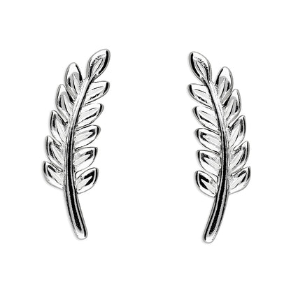 Leaf Climber Stud Earrings