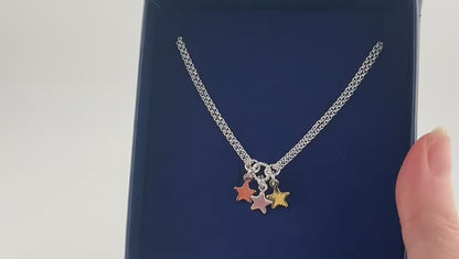 Triple Star Necklace