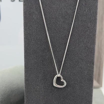 Small Open Heart Necklace