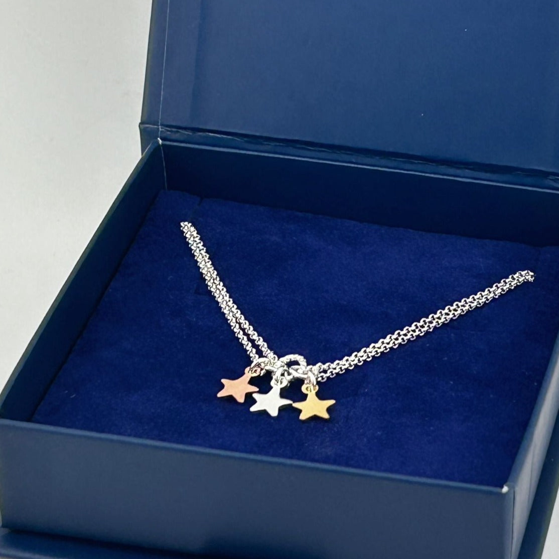 Triple Star Necklace